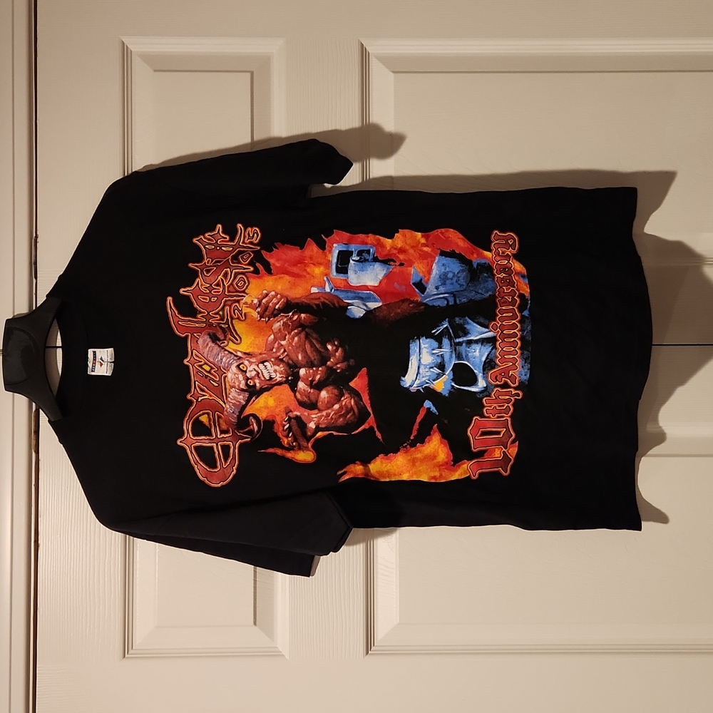 Ozzfest 10th Anniversary 2005 short sleeve T-shirt size L